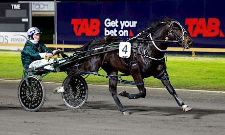 A good combo - Dreams Of Eric and Harrison Orange at Cambridge where they have won four races together in the last six months. PHOTO: Ange Bridson/Race Images.