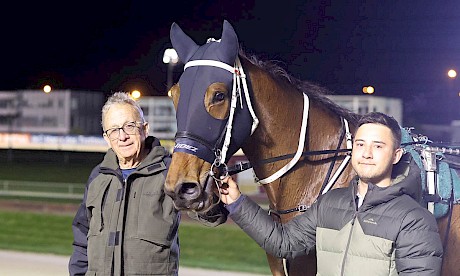 Nathan Delany and Ray Green, pictured with The Big Lebowski, are to join in a training partnership. PHOTO: Ajay Berry/Race Images.