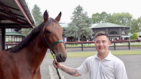 Co-trainer Nathan Delany with Copy That’s sister.