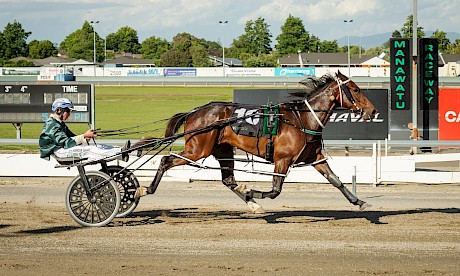 GLAD THAT’S OVER : Harrison Orange finally gets to relax on Spiritual Bliss. PHOTO: Jack McKenzie/Race Images.